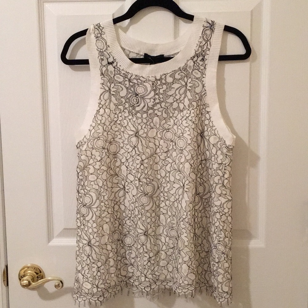 Brand new lace like tank top